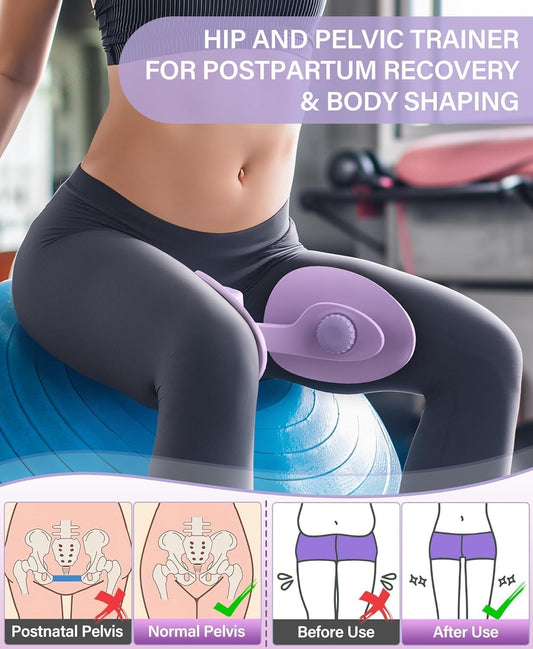 Hip & Pelvic Trainer Kegel Exerciser, Pelvic Floor Trainer, Kegel Trainer for Postpartum Rehabilitation