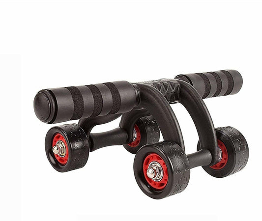 4 Wheels Ab Roller Wheel Automatic Rebound Workout Roller Wheel Ab Exerciser
