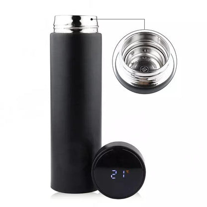 Stainless Steel Temperature Water Bottle Thermos, Double Wall Vacuum Intelligent Cup with LCD Smart Display for Office, Home, Gym, Outdoor Travel Hot and Cold Drinks