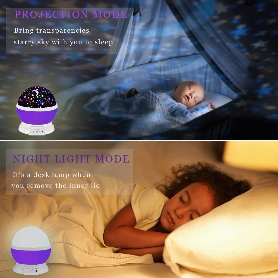 Star Master Projector Night Light – Romantic LED Sky Projector Lamp with USB Cable