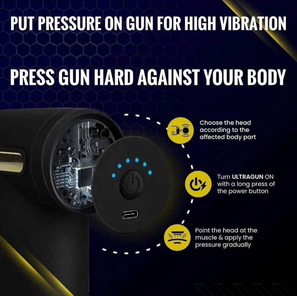 Mini Gun Massager Machine for Pain Relief